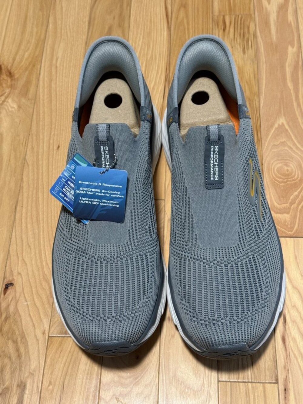 Skechers Max Cushion Slip-On Gray Men's Sneakers Size 13 220389